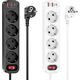 Listwa zasilająca Hoco HOCO listwa zasilająca 4 gniazda + 2 x USB A + Typ C PD QC3.0 3A 20W NS1 1,8 m biała 13953334 6942007602150