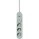 Listwa zasilająca Plastrol Plastrol Filtr W-00016 listwa zasilająca z układem przeciwprzepięciowym trzy gniazda, włącznik szara 13955278 5902273423850