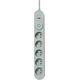 Listwa zasilająca Plastrol Plastrol Filtr W-00020 listwa zasilająca z układem przeciwprzepięciowym pięć gniazd, włącznik szara 13955280 5902273423898