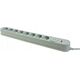 Listwa zasilająca Plastrol Plastrol Filtr W-00026 listwa zasilająca z układem przeciwprzepięciowym osiem gniazd, włącznik szara 13955284 5902273423959