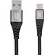 Kabel USB Blue Star BLUE STAR kabel z oplotem 3A 20W USB A do Typ C PD QC4.0 TFK-DC-003 1,2 m czarny 13961853 5903396224232