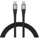 Kabel USB Blue Star BLUE STAR kabel z oplotem 3A 60W Typ C do Typ C PD QC4.0 TFK-DC-003 1,2 m czarny 13961856 5903396224249