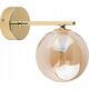 Kinkiet TK Lighting Tk Lighting Estera 4778 kinkiet lampa ścienna modern szklany klosz 1x6W G9 bursztynowy/złoty 13965008 5901780547783
