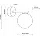 Kinkiet TK Lighting Tk Lighting Estera 4778 kinkiet lampa ścienna modern szklany klosz 1x6W G9 bursztynowy/złoty 13965008 5901780547783