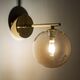 Kinkiet TK Lighting Tk Lighting Estera 4778 kinkiet lampa ścienna modern szklany klosz 1x6W G9 bursztynowy/złoty 13965008 5901780547783