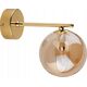 Kinkiet TK Lighting Tk Lighting Estera 4778 kinkiet lampa ścienna modern szklany klosz 1x6W G9 bursztynowy/złoty 13965008 5901780547783