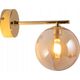 Kinkiet TK Lighting Tk Lighting Estera 4778 kinkiet lampa ścienna modern szklany klosz 1x6W G9 bursztynowy/złoty 13965008 5901780547783