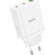 Ładowarka Hoco HOCO ładowarka sieciowa 2 x Typ C + USB A PD QC3.0 3A 35W N33 biała 13968498 6942007621076