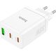 Ładowarka Hoco HOCO ładowarka sieciowa 2 x Typ C + USB A PD QC3.0 3A 35W N33 biała 13968498 6942007621076