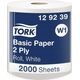 Tork Tork - Czyściwo papierowe w roli do podstawowych zadań, białe, makulatura - 680 m 13970763 7322540019636