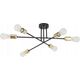 Lampa sufitowa TK Lighting TK Lighting Vista 6673 plafon lampa sufitowa 6x15W E27 czarny/złoty 13972409 5901780566739