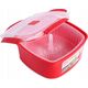 Sistema sistema Mikrowellen-Dampfgarer mit Korb 2,4 l rot 13975084 9414202011022