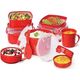 Sistema sistema Mikrowellen-Dampfgarer mit Korb 2,4 l rot 13975084 9414202011022