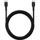 Kabel USB Blue Star BLUE STAR kabel 3A 60W Typ C do Typ C DC-001CC3.0 1 m czarny 13975181 5903396281655