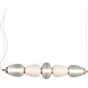Lampa wisząca Italux Italux Gastel PND-74937-5-BK lampa wisząca zwis 1x22W LED 3000K 1500 lm biała/transparentna 13977109 5900644400325