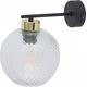 Kinkiet TK Lighting TK Lighting Devon 4629 kinkiet lampa ścienna 1x15W E27 czarny/transparentny 13979833 5901780546298