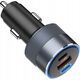Ładowarka ForCell FORCELL F-ENERGY Alu ładowarka samochodowa 2 x Typ C + USB A PD QC4.0 SFC2.0 3A 85W szara 13984491 5903396275746