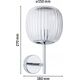 Kinkiet Paulmann Kinkiet ścienny łazienkowy RUYA E14 max.20W IP44 230V chrom / szkło 13990741 4000870711408
