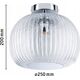 Lampa sufitowa Paulmann Oprawa sufitowa łazienkowa RUYA E27 max.60W IP44 230V chrom / szkło 13990743 4000870711422