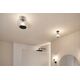 Lampa sufitowa Paulmann Oprawa sufitowa łazienkowa RUYA E14 max.20W IP44 230V czarny matowy / szkło 13990746 4000870711453