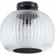 Lampa sufitowa Paulmann Oprawa sufitowa łazienkowa RUYA E27 max.60W IP44 230V czarny matowy / szkło 13990747 4000870711460