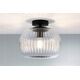 Lampa sufitowa Paulmann Oprawa sufitowa łazienkowa RUYA E27 max.60W IP44 230V czarny matowy / szkło 13990747 4000870711460
