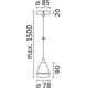Lampa wisząca Paulmann Oprawa wisząca LUIA GU10 max.10W IP44 230V biały / metal 13990750 4000870769911
