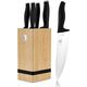 Berlinger Haus ZESTAW NOŻY BERLINGER HAUS BH-2971 MATTE BLACK W BLOKU BAMBUSOWYM 13996053 5999108478536