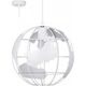 Lampa wisząca KRIS Krislamp Globe KR275-1L lampa wisząca zwis 1x40W E27 biała 13997616 5907582567790