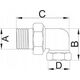 ŚRUBUNEK MOSIĘŻNY KĄTOWY 1 1/4" Z ORINGIEM ( SR.K32 ) H.// ŁM.ŚK.32.H 14006514 5900308730614