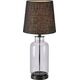 Lampa stołowa Markslojd Markslojd Costero 108696 lampa stołowa lampka 1x40W E14 czarna/przezroczysta 14049525 7330024611573