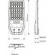 Eko-Light Milagro Latarnia solarna Via EKO9094 100W LED 1200lm 6000K czarna 14063282 5902693790945