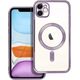 OEM Futerał ELECTRO MAG COVER kompatybilny z MagSafe do IPHONE 12 fioletowy 14065024 5903396208690