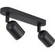Lampa sufitowa TKKRYWULT Tk Lighting Top 4780 plafon lampa sufitowa 2x10W GU10 czarny 14067963 5901780547806