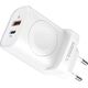 Ładowarka Veger VEGER ładowarka sieciowa USB A + Typ C + ładowarka indukcujna kompatybilna z Apple Watch PD QC3.0 3A 25W W002E biała 14071965 6970453555911
