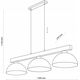 Lampa wisząca TKKRYWULT Tk Lighting Oslo 4712 lampa wisząca zwis 3x15W E27 biała/drewniana 14077276 5901780547127