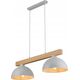 Lampa wisząca TKKRYWULT Tk Lighting Oslo 4713 lampa wisząca zwis 2x15W E27 biała/drewniana 14077279 5901780547134