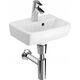 Umywalka Geberit Geberit Selnova Square Umywalka kompaktowa, B36cm, H14.5cm, T28cm, z przelewem, z otworem na baterię [18] 14077315 4025410063328