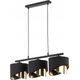 Lampa wisząca TKKRYWULT TK Lighting Grant 4824 lampa wisząca zwis 3x15W E27 czarna/złota 14078186 5901780548247