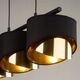Lampa wisząca TKKRYWULT TK Lighting Grant 4824 lampa wisząca zwis 3x15W E27 czarna/złota 14078186 5901780548247