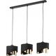 Lampa wisząca TKKRYWULT TK Lighting Grant 4877 lampa wisząca zwis 3x15W E27 czarna/złota 14078190 5901780548773