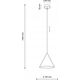 Lampa wisząca TKKRYWULT TK Lighting Cono 10007 lampa wisząca zwis 1x15W E27 biała 14078236 5906135100071