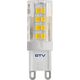 GTV Żarówka LED GTV LD-G9P5WE0-40 5W G9 SMD 2835 neutralna AC 230V kąt świecenia 360st. 400lm 4000K 14082004 5902801338496