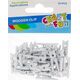Craft with Fun OZDOBA DEK DREW SPINACZ 25SZT 2,5CM BIA CF12/144 14082672 5904335868890