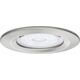Paulmann Oprawa do wbudowania NOVA COIN LED DIM stała GU10 max.35W 78mm 230V szczotkowane żelazo 14085355 4000870936337
