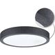 Lampa sufitowa Paulmann Plafoniera COSARA 15W 300MM 1300lm 4000K IP44 230V ciemnoszary 14090346 4000870710555
