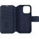 Decoded Decoded Leather Detachable Wallet - skórzana obudowa ochronna do iPhone 16 Pro kompatybilna z MagSafe (navy) 14118821 8721145001289