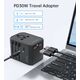 Ładowarka Choetech Uniwersalna ładowarka podróżna USB-C 2x USB-A PD 30W wtyczki USA EU UK AU czarna Uniwersalna ładowarka podróżna USB-C 2x USB-A PD 30W wtyczki USA EU UK AU czarna 14122254 6932112106193