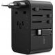 Choetech Adapter podróżny Choetech PD5021 45W EU / US / AUS / UK z wbudowanym kablem USB-C - czarny 14127408 6932112106889