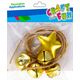 Craft with Fun OZDOBA DEK MET DZWONEK GWIAZ 5SZT CF ZLOT12/144 14127973 5908275180289
